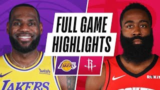 Los Angeles Lakers vs Houston Rockets Full Game Highlights | 2020-21 NBA Season