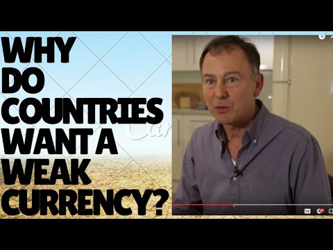 How does a weak currency give a country an unfair advantage in trade?