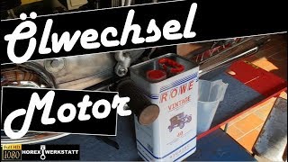 Ölwechsel selber machen | Motorrad Ölwechsel am Motor | Oldtimer Ölwechsel Horex Regina