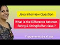 What is the Difference between String and StringBuffer class in Java ? | Java Interview Question 2