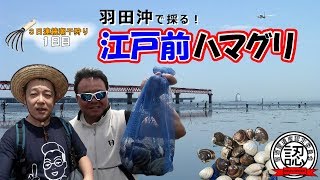 【潮干狩り／１日目】羽田沖で江戸前ハマグリを採る！