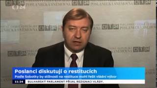 R. Sklenák: Mimořádná schůze k církevním restitucím není nutná