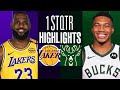 Milwaukee Bucks vs Los Angeles Lakers 1st QTR Highlights - Oct 10 - NBA Pre-Season 2024