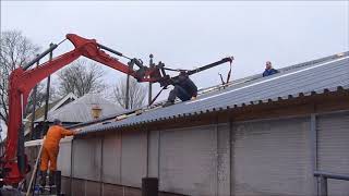 Stal Bos sandwich panelen leggen van falk