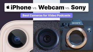 Best Video Podcast Camera: iPhone Continuity Camera vs. Webcam vs. Sony Mirrorless