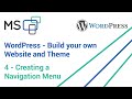 Wordpress Custom Theme and Website - #4 - Creating a Navigation Menu