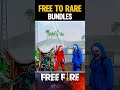 free to rare bundles 😱🔥 top 3 free old rare bundle shorts trending freefire