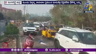 Private Travels Bus Hal Chal at Hyderabad | హైదరాబాద్ లో ట్రావెల్స్ బస్సు బీభత్సం