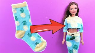 How to Make CLOTHES for BARBIE Doll | Barbie Clothes Ideas