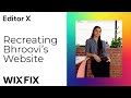 Recreating Bhroovi’s Portfolio Website in Editor X | Wix Fix