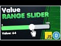 JavaScript + CSS Range Slider | Costum Value Range Slider Webdesign Tutorial