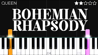Queen - Bohemian Rhapsody | EASY Piano Tutorial