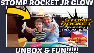 STOMP ROCKET JR GLOW UNBOX \u0026 FUN!! | Playtime With Parker | Children's Fun \u0026 Learning