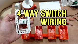 4 WAY AND 3 WAY SWITCH CONNECTION