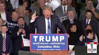 Donald Trump Does Ohio State Buckeyes “O-H! I-O!” Chant in Columbus