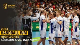 Island lässt den Südkoreanern von Anfang an keine Chance | SDTV Handball