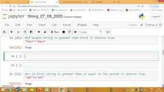 Comparing strings and iterating string using Python