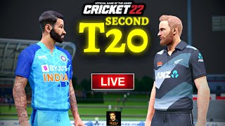 India vs New Zealand 2nd T20 Match - Cricket 22 Live - RtxVivek