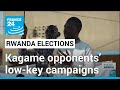 Rwanda elections: Kagame opponents’ low-key campaigns • FRANCE 24 English