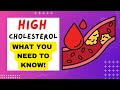 HIGH CHOLESTEROL - WHAT YOU NEED TO KNOW