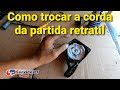 #Partidaretratil #Comotrocaacordinha Como trocar a cordinha da partida a retratil da Roçadeira