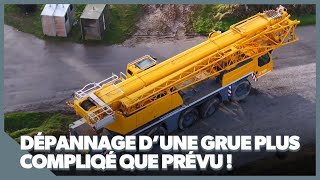 Dépannage d’une grue immobilisée en pleine route !