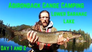 8 Days Canoe Camping And Hot Tenting In The Adirondacks. Fishing For Big Pike W/ The ADK Addicts Pt1