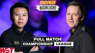 Zhou Yuelong vs Ricky Walden Full Match Highlights | Championship League Snooker 2025- Group 7 🏆