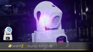 Mini LYRE WASH BeamZ Blanche, 7 X LED 10 W 4-EN-1 RGBW - MHL74 | France-effect.com