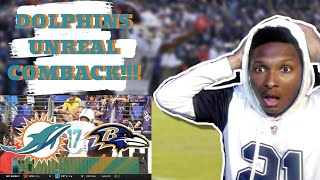 BEST COMEBACK OF ALL-TIME!?!? Miami Dolphins vs Baltimore Ravens- Week 2 Highlights Reaction!!!