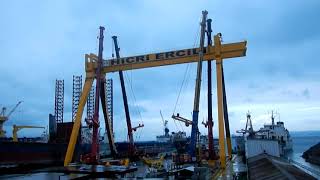 400ton Ağırlığındaki Portal Vinç montajı (400Tones Portal Crane Assembly)