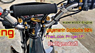 Yayamanin Gold bolts for  XRM 125 FI  budget meal 90%goldbolts Heng THAILAND