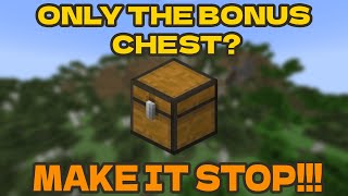 Beating Minecraft With ONLY The Bonus Chest