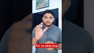 difference between for loop & while loop I programming #coding #software #loop #computerscience