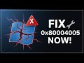 How to Fix 0x80004005 in Windows 11 🔧 Windows Update Error 0x80004005
