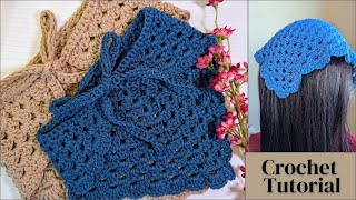 Easy crochet: The Beatnik Bandana(beginner-friendly step-by step guide)