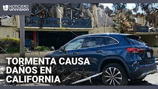 El azote de un tornado, deslaves y nevadas: estragos que deja el paso de una tormenta por California