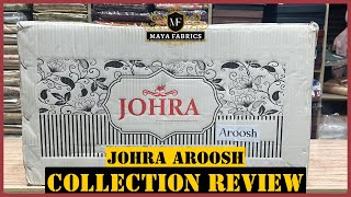 Johra Aroosh Winter Collection 2024 |Johra Winter Collection 2024 | Maya Fabrics