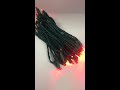 pro grade® 5mm 50 light led red strobe light strings