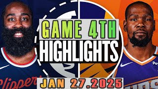 Los Angeles Clippers VS Phoenix Suns  Game 4th Highlights Jan 27,2025 NBA Season 2024-25