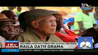 Raila Odinga among leaders who attended Calesteous Juma's burial