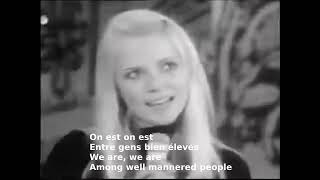 Les Gens Bien Élevés by France Gall MV English Lyrics French Paroles ("Well Mannered People")