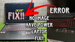 Black Screen | Power ON but No Image | Acer Nitro 5 [FIX!!!]