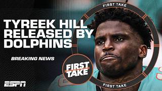 BREAKING: Tyreek Hill RELEASED by the Dolphins 🚨 Stephen A. reacts | First Take