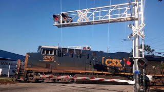 CSX E319 Moves Through The Newly Gated Whaley Street Crossing In Columbia SC