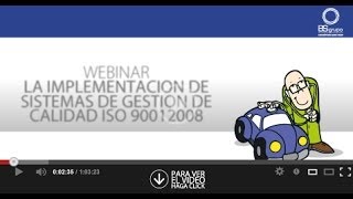 Webinar Implementación de ISO 9001