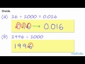 Dividing Decimals by 1000