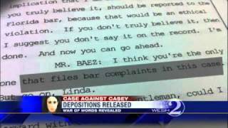 Deposition Shows War Of Words In Casey Case