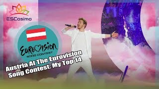 Austria At The Eurovision Song Contest: My Top 14 | ESCosimo