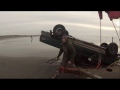 4x4 ford rollover on beach